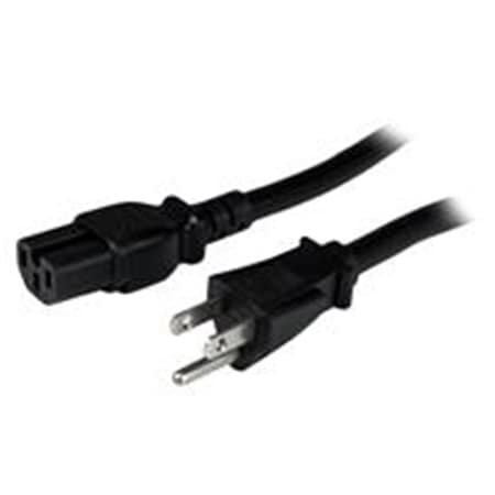 Dynamicfunction 8 ft. Heavy Duty 14 AWG Computer Power Cord 15 Port to C15 - Black - 8 ft. 2.4 m DY2756468